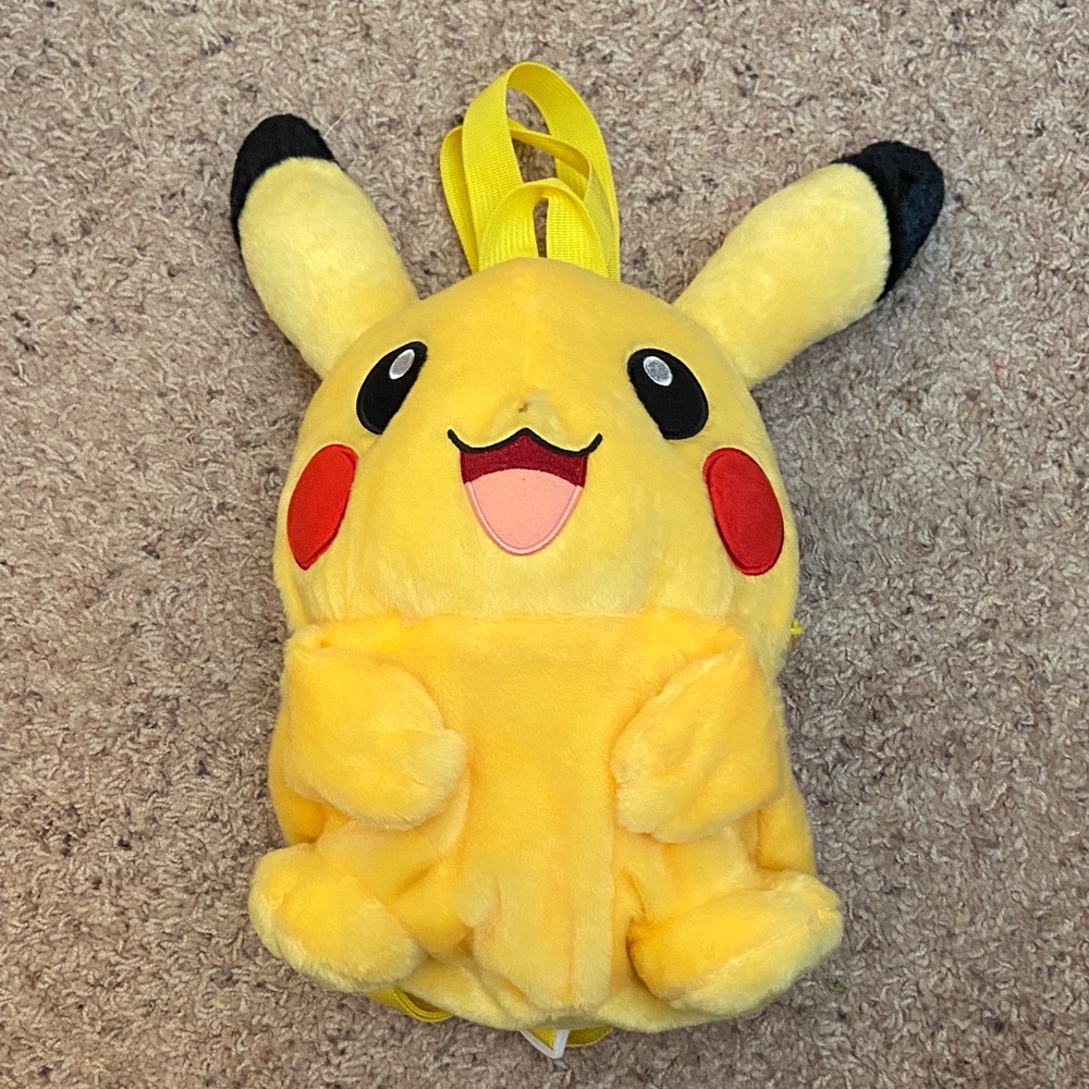 Pokemon Pikachu 18” Plush Back Pack Like New
